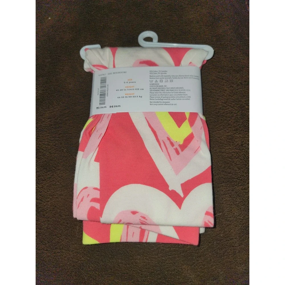 Gymboree play by heart heart leggings‎ size 6 nwt